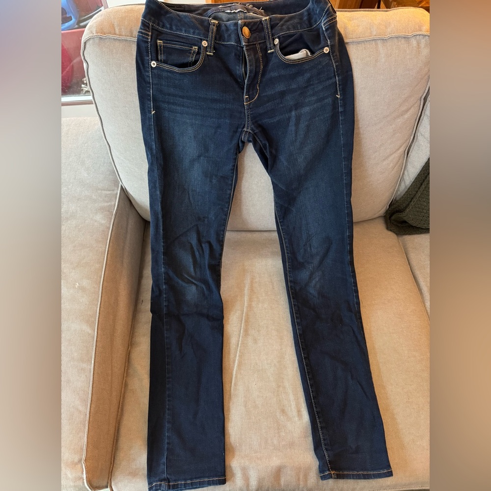 American Eagle Outfitters Dark Blue Skinny Jeans